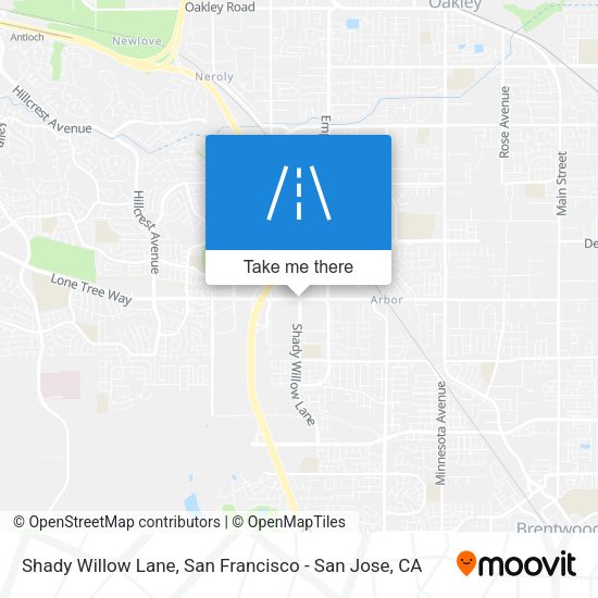 Mapa de Shady Willow Lane