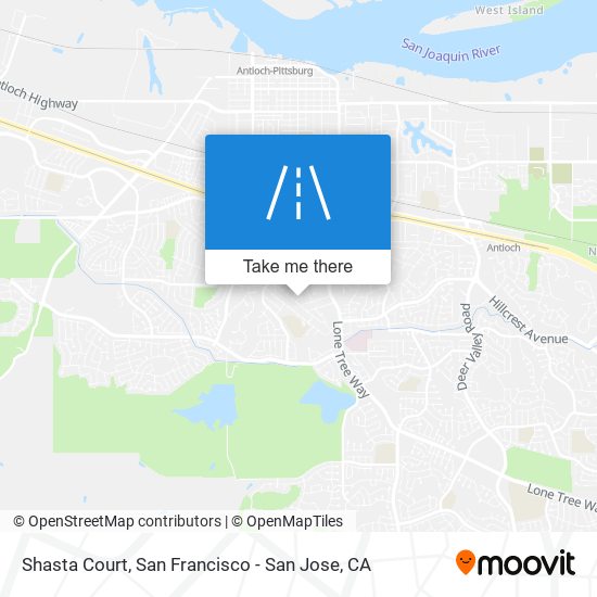 Mapa de Shasta Court