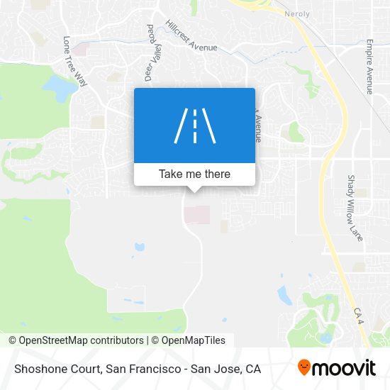 Mapa de Shoshone Court