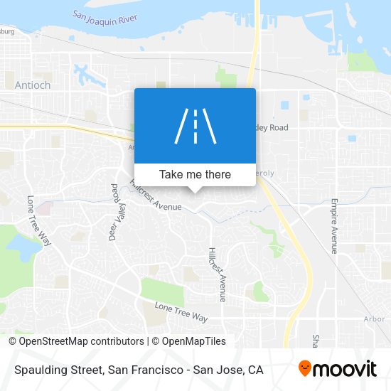 Mapa de Spaulding Street