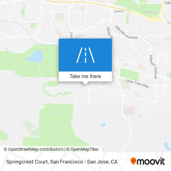 Mapa de Springcrest Court