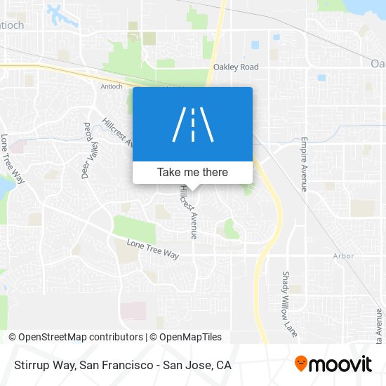 Stirrup Way map