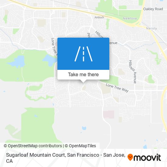 Mapa de Sugarloaf Mountain Court