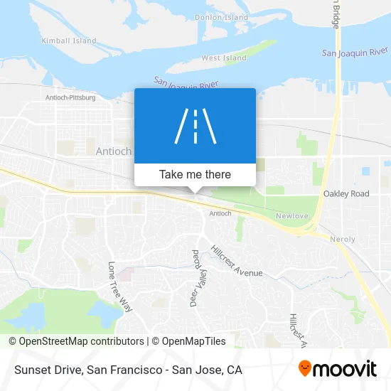 Sunset Drive map