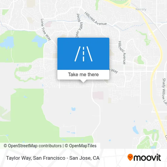 Taylor Way map