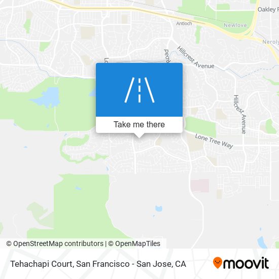 Tehachapi Court map