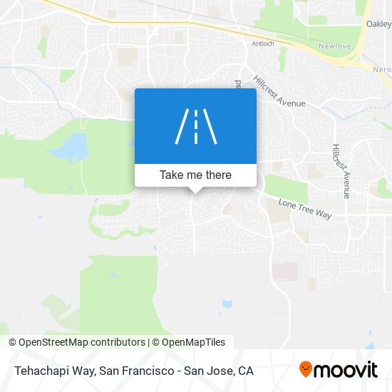 Tehachapi Way map