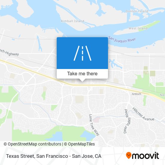 Texas Street map