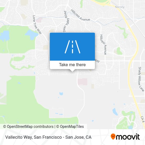 Vallecito Way map