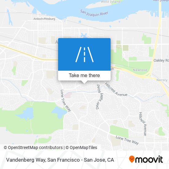 Vandenberg Way map