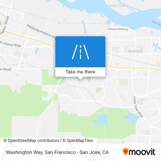 Washington Way map