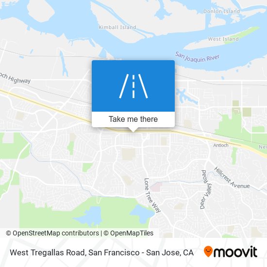 West Tregallas Road map