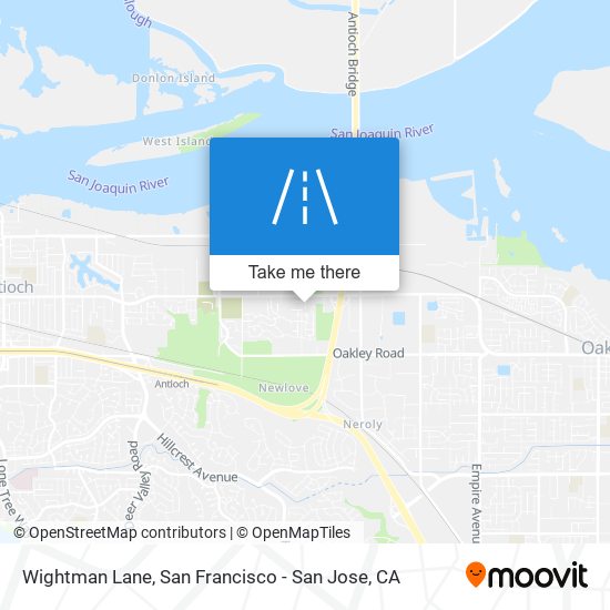 Wightman Lane map