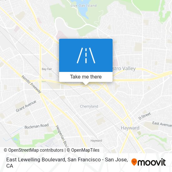 Mapa de East Lewelling Boulevard