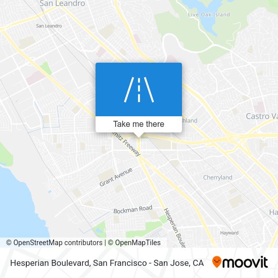 Mapa de Hesperian Boulevard