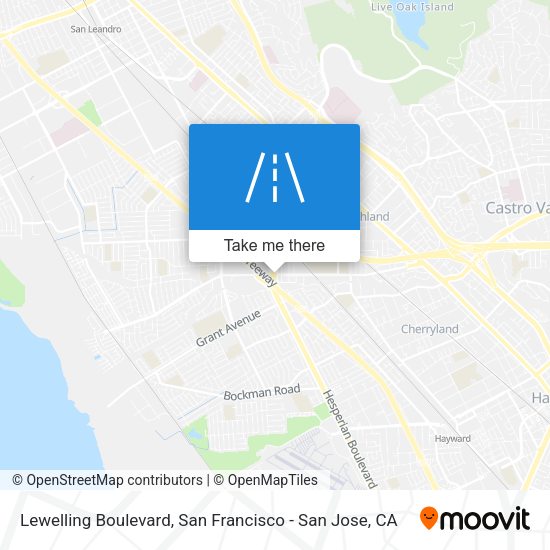 Lewelling Boulevard map