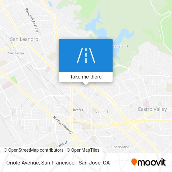 Mapa de Oriole Avenue