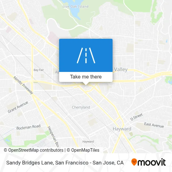Sandy Bridges Lane map