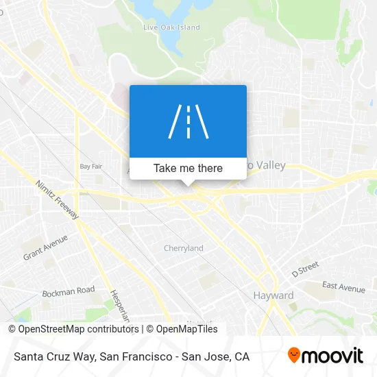Santa Cruz Way map