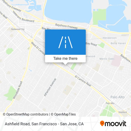 Mapa de Ashfield Road