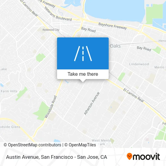 Austin Avenue map