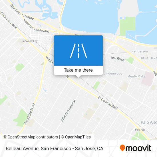 Mapa de Belleau Avenue