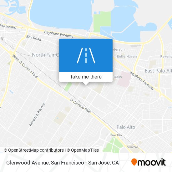 Mapa de Glenwood Avenue