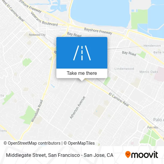Middlegate Street map