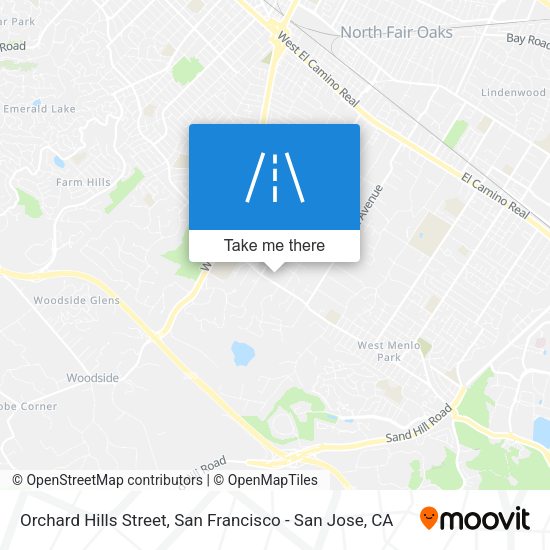 Mapa de Orchard Hills Street