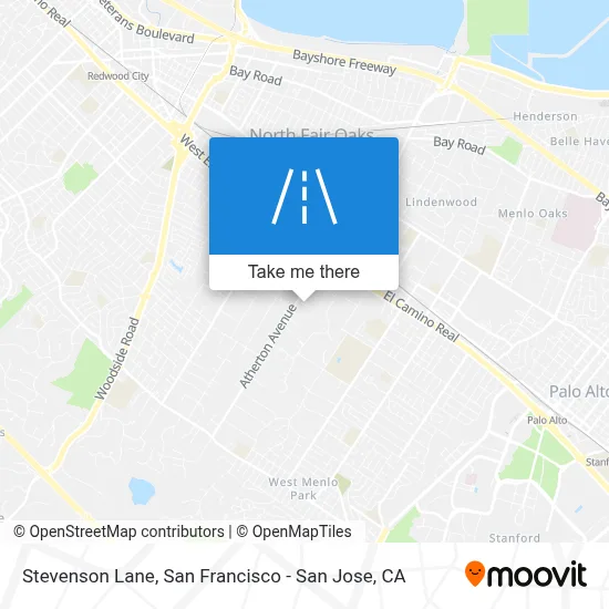 Stevenson Lane map