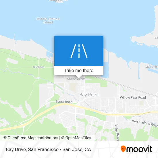 Bay Drive map