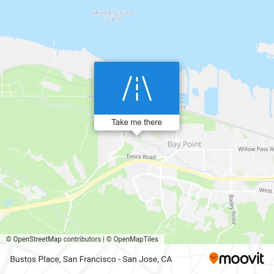 Bustos Place map