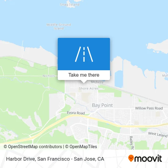 Harbor Drive map