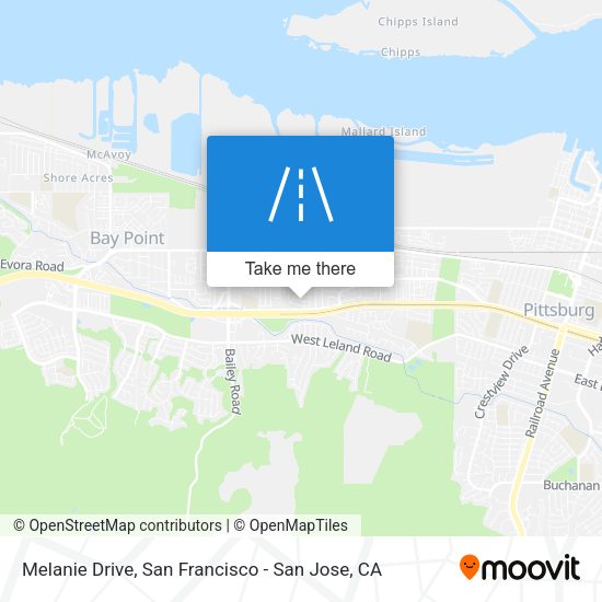 Mapa de Melanie Drive