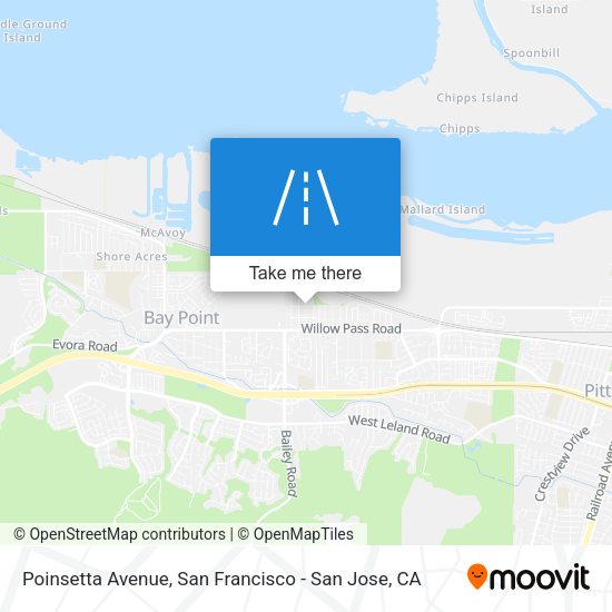 Mapa de Poinsetta Avenue