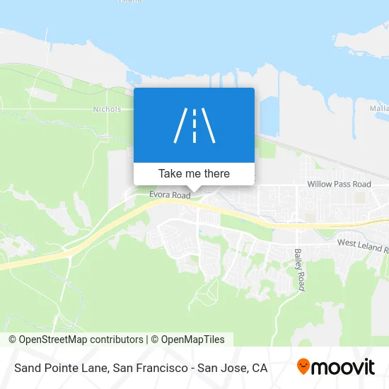 Sand Pointe Lane map