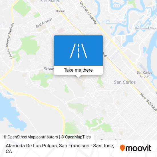 Alameda De Las Pulgas map