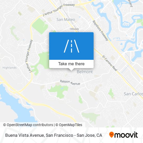 Buena Vista Avenue map