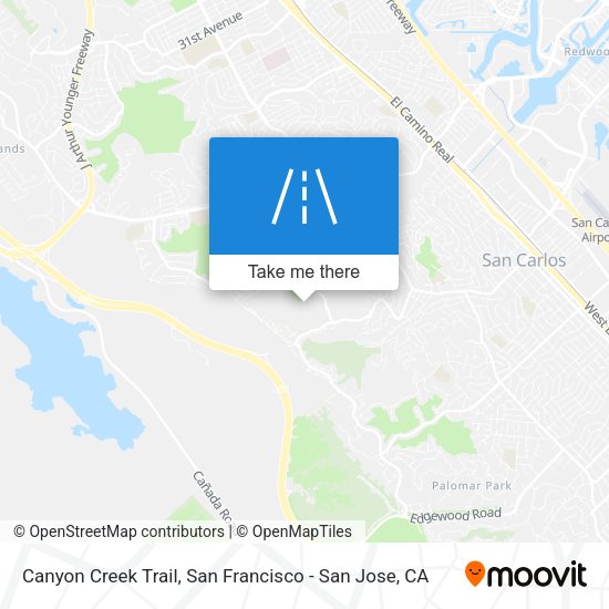 ¿Cómo llegar a Canyon Creek Trail, Belmont en Autobús o Tren?