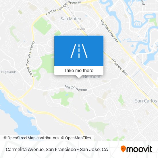 Carmelita Avenue map