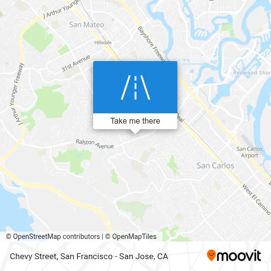 Chevy Street map