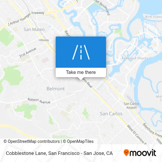 Cobblestone Lane map