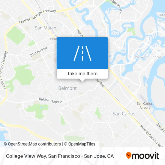 College View Way map