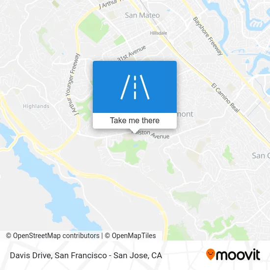 Davis Drive map