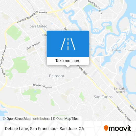 Debbie Lane map