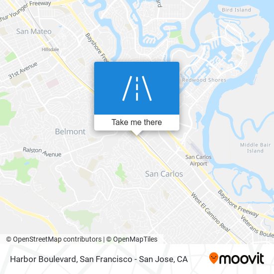 Harbor Boulevard map