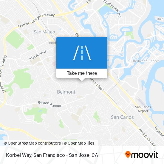 Korbel Way map