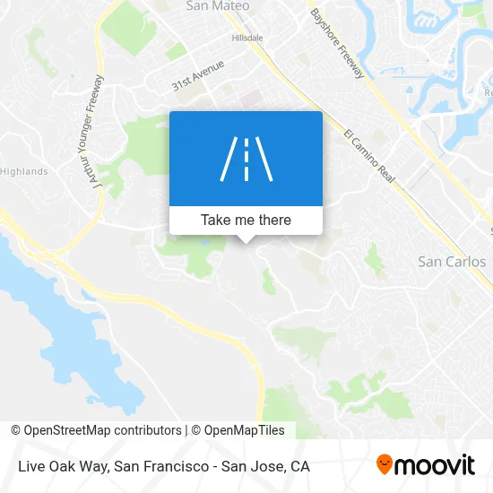 Live Oak Way map