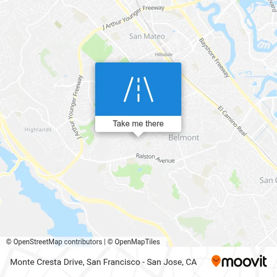Monte Cresta Drive map