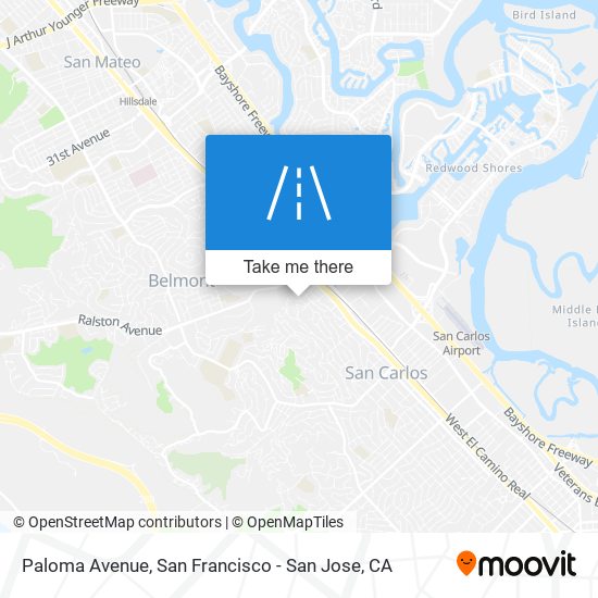 Paloma Avenue map